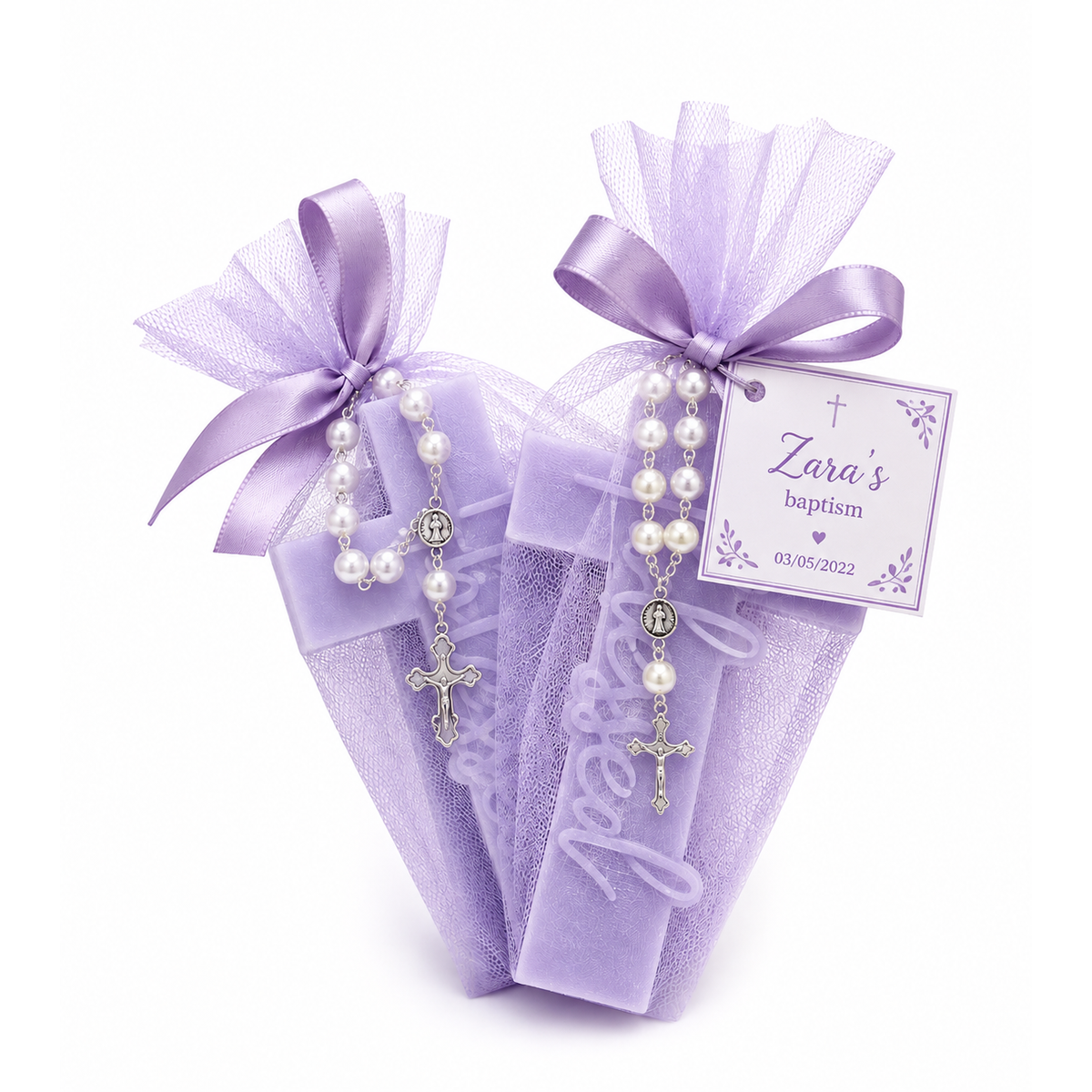 Cross candle gift